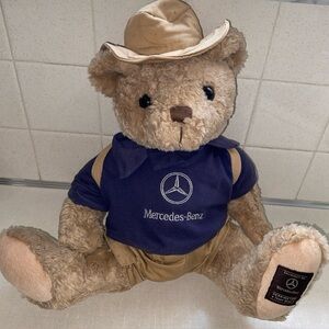 Mercedes-Benz Herrington Teddy‎ Bear Vintage Wearing Hat Backpack Shirt Pants